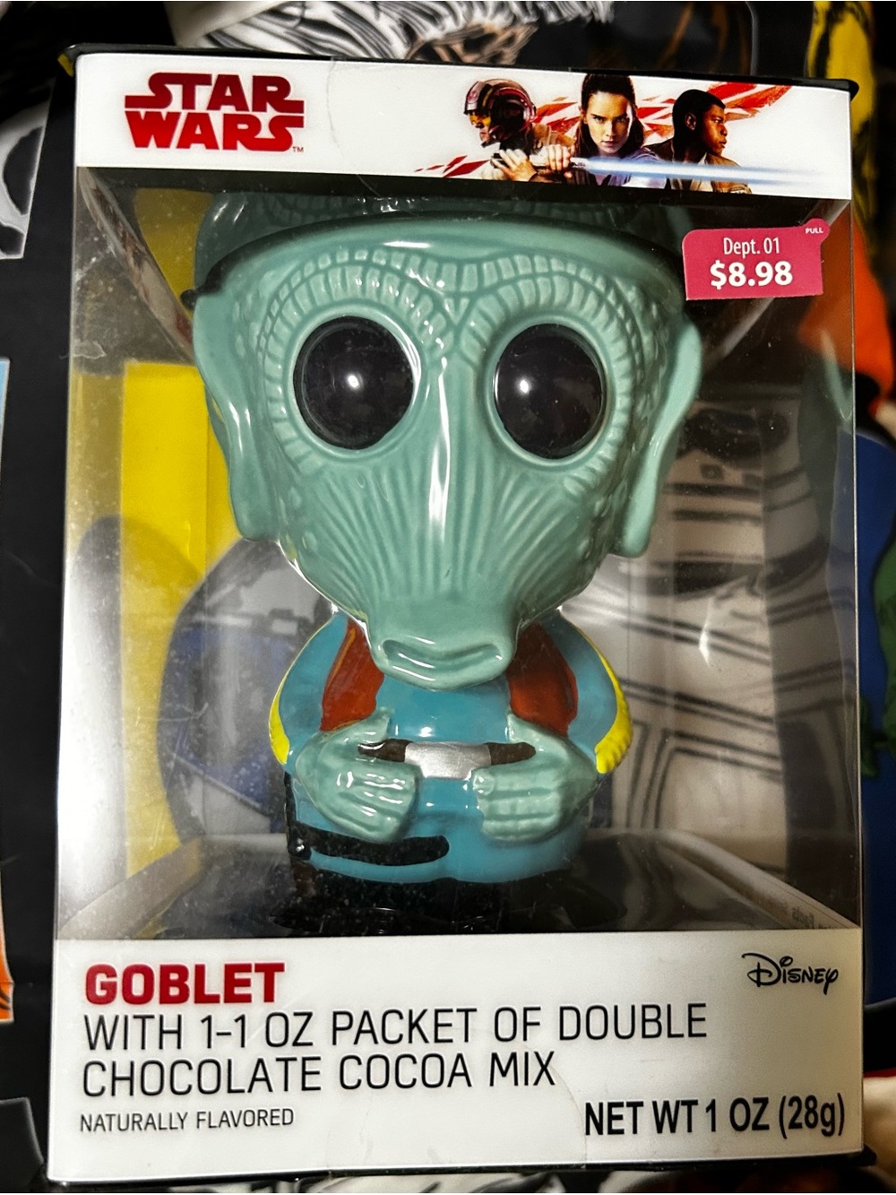 Star Wars Greedo Goblet Mug - Teal, Black, Yellow, Blue